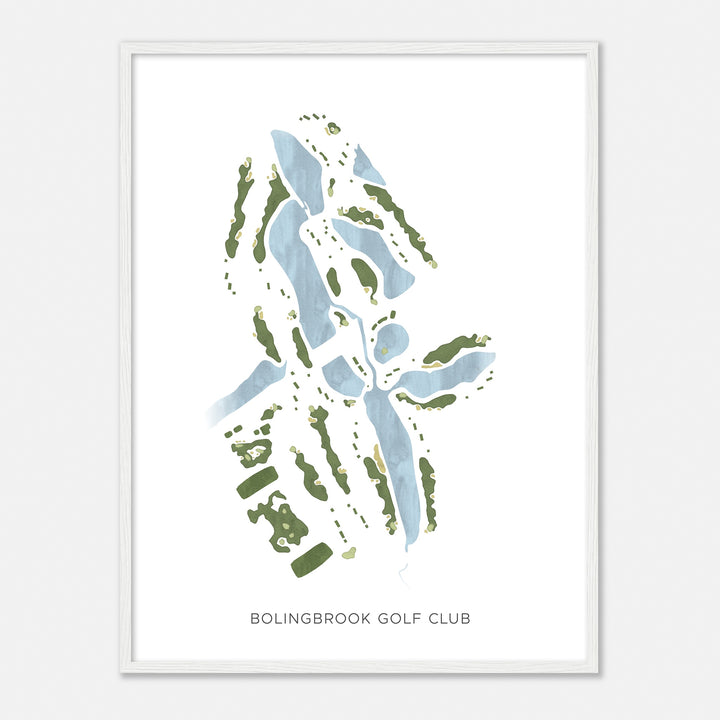 Print of Bolingbrook Golf Club Modern Map