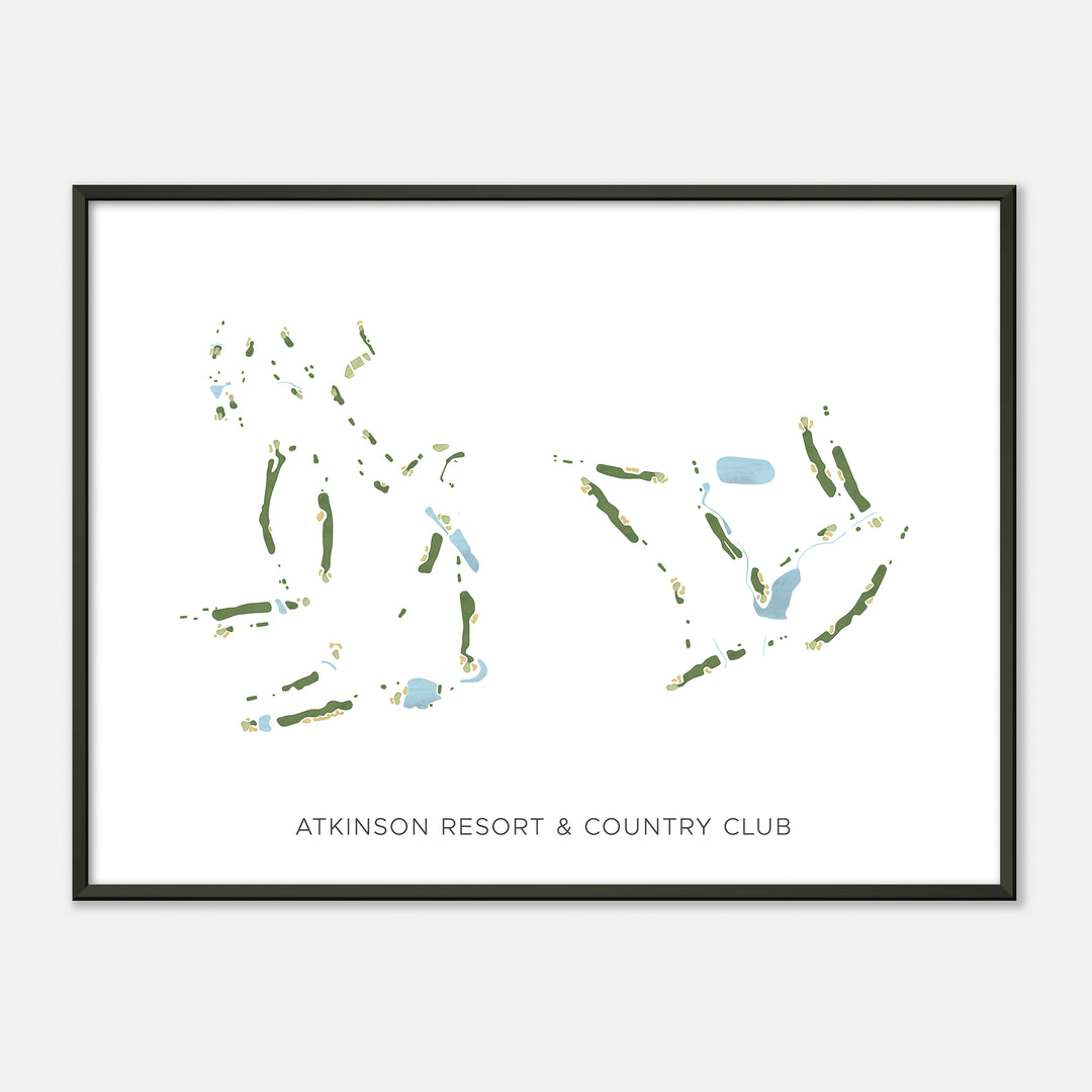 Print of Atkinson Resort & Country Club Modern Map