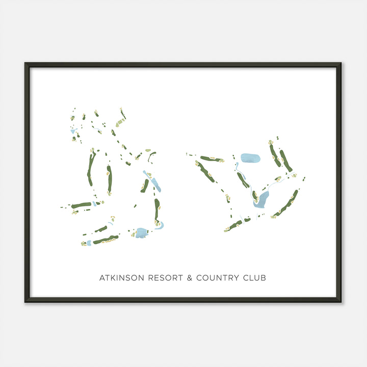 Print of Atkinson Resort & Country Club Modern Map