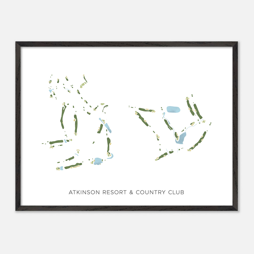 Print of Atkinson Resort & Country Club Modern Map