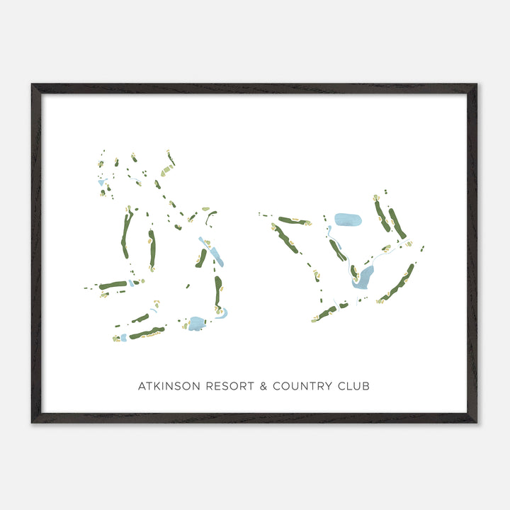 Print of Atkinson Resort & Country Club Modern Map