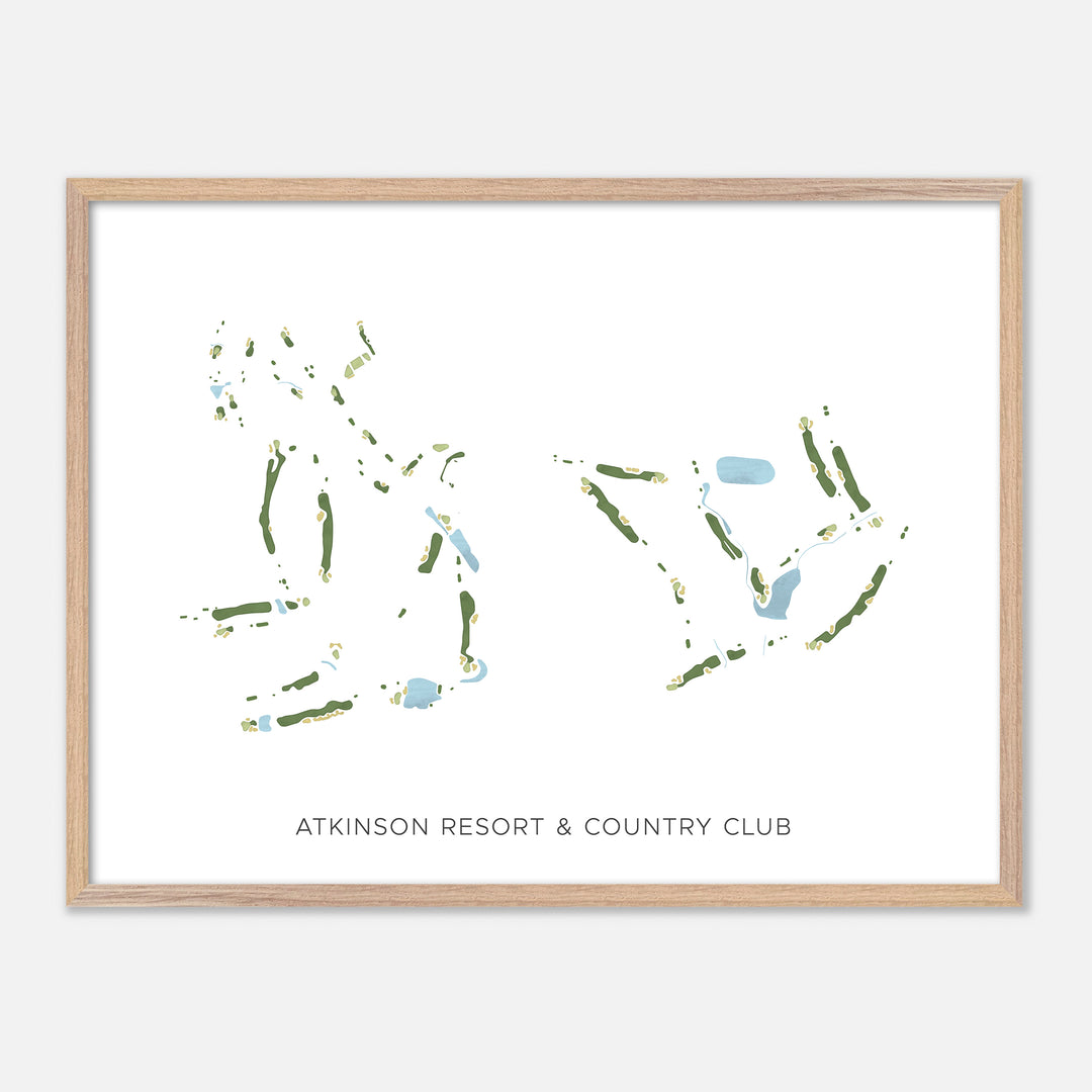 Print of Atkinson Resort & Country Club Modern Map