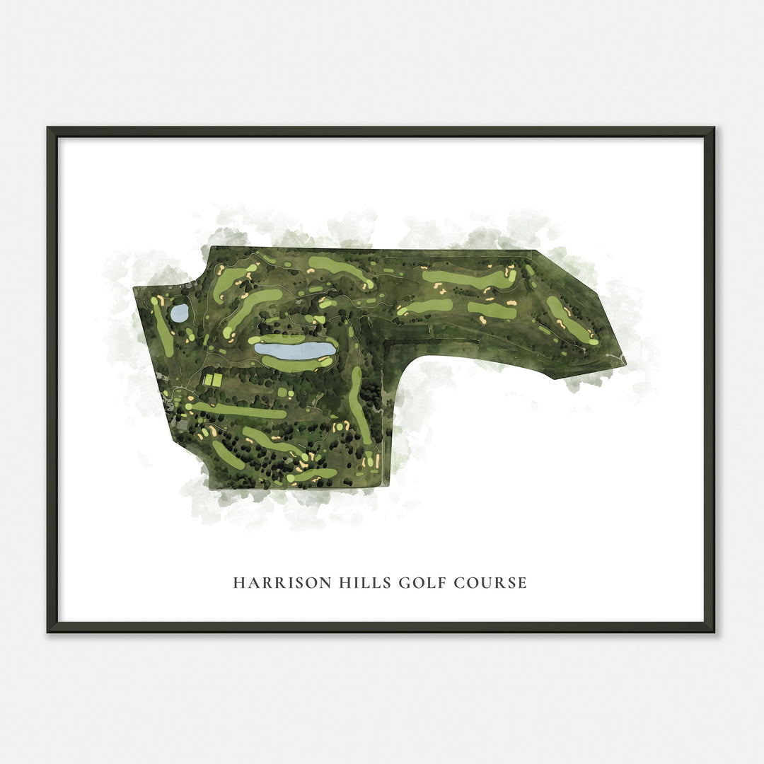 Print of Harrison Hills Golf Course Classic Map