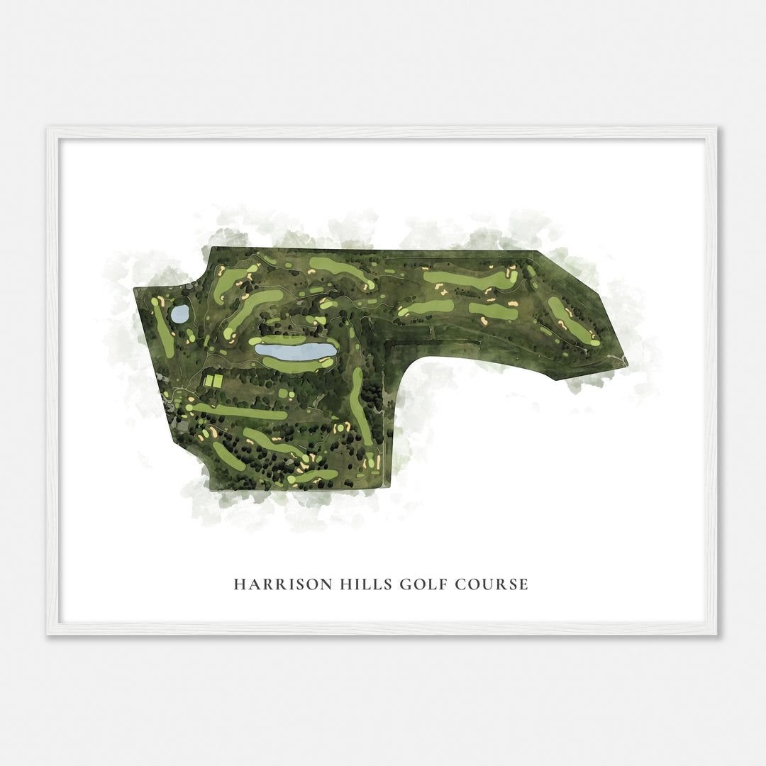 Print of Harrison Hills Golf Course Classic Map