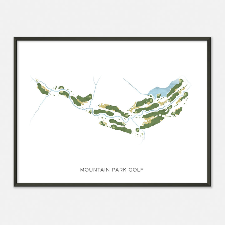 Print of Mountain Park Golf Modern Map
