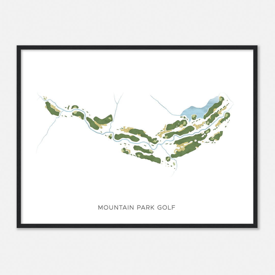 Print of Mountain Park Golf Modern Map