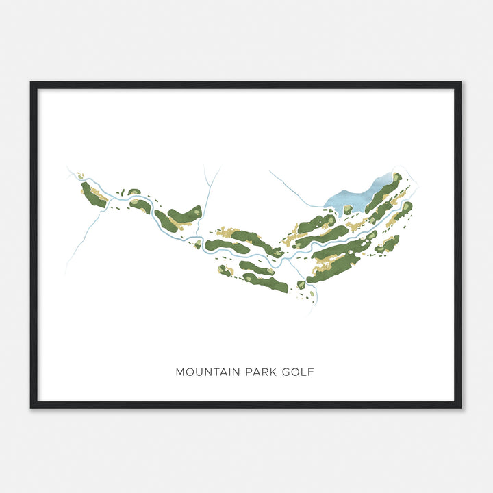Print of Mountain Park Golf Modern Map