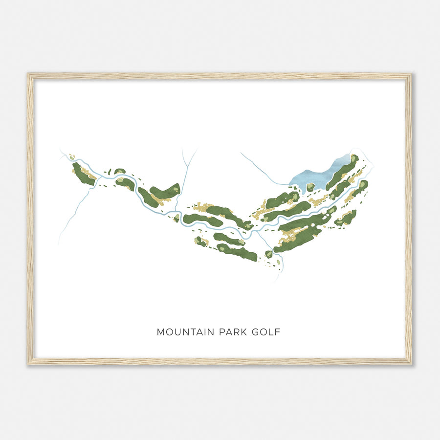 Print of Mountain Park Golf Modern Map