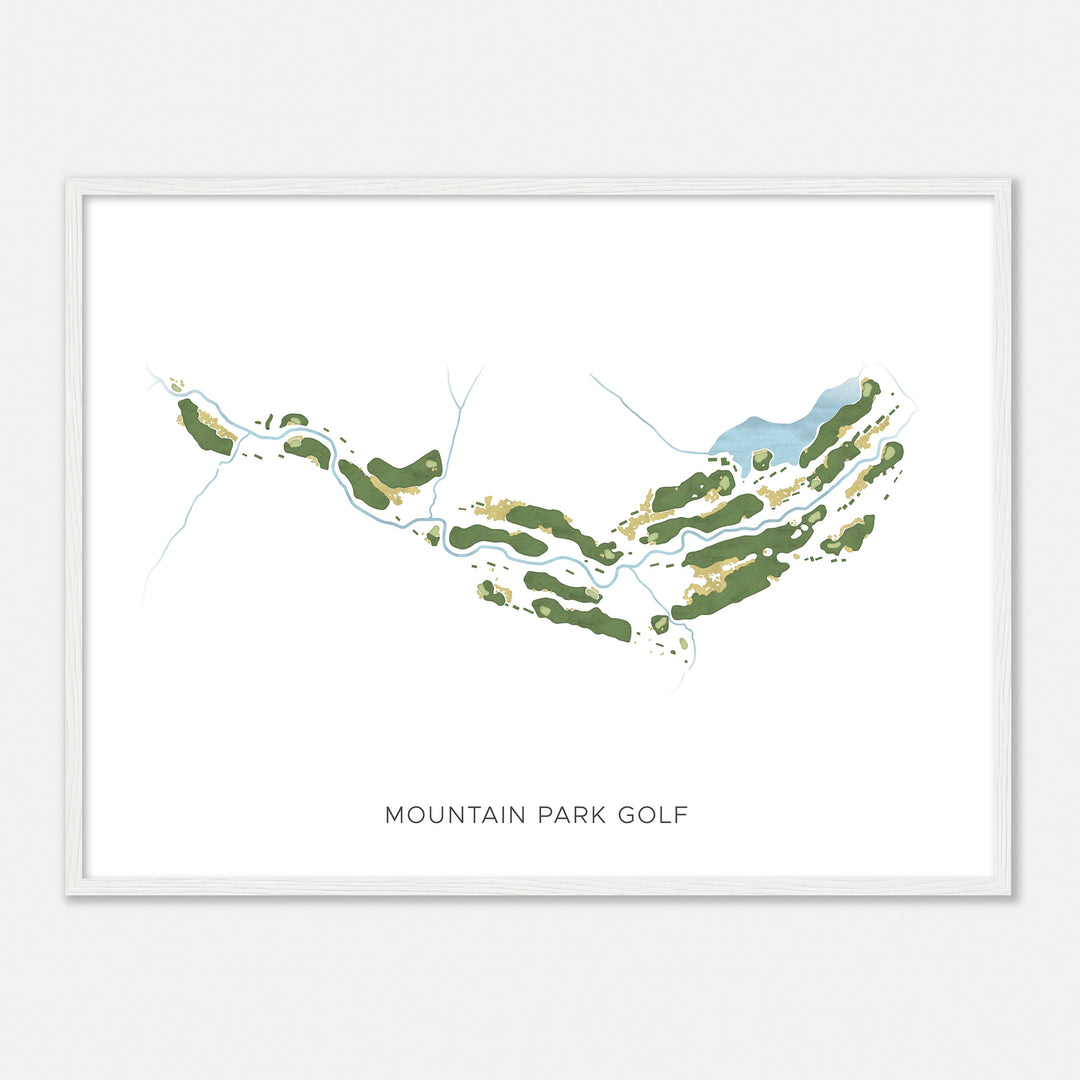 Print of Mountain Park Golf Modern Map