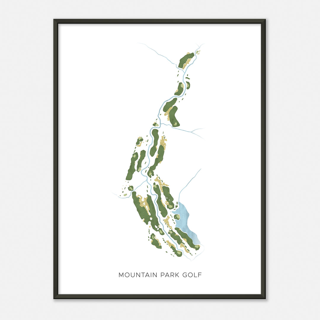 Print of Mountain Park Golf Modern Map