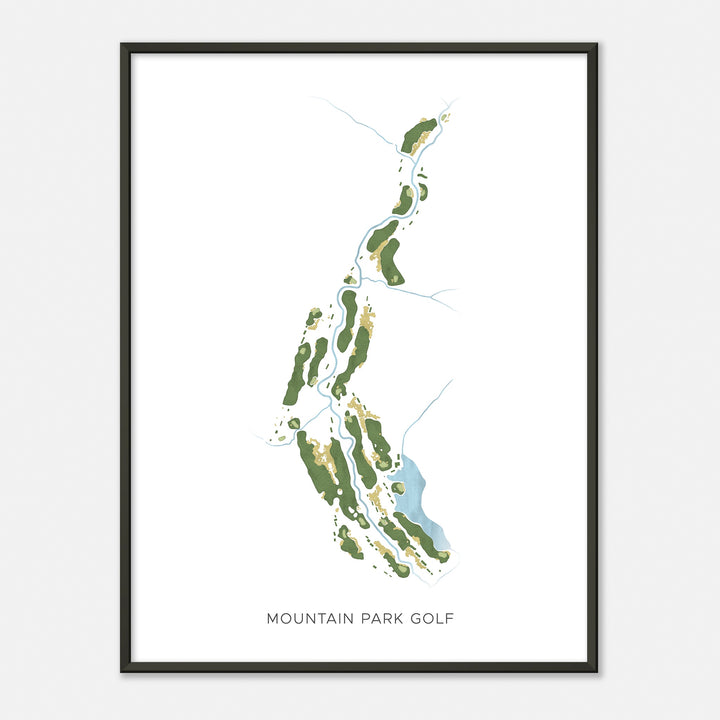 Print of Mountain Park Golf Modern Map