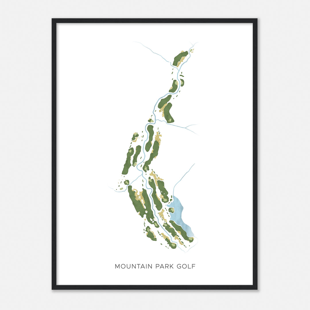Print of Mountain Park Golf Modern Map