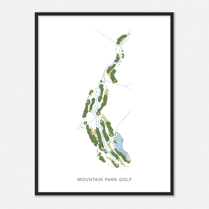 Print of Mountain Park Golf Modern Map
