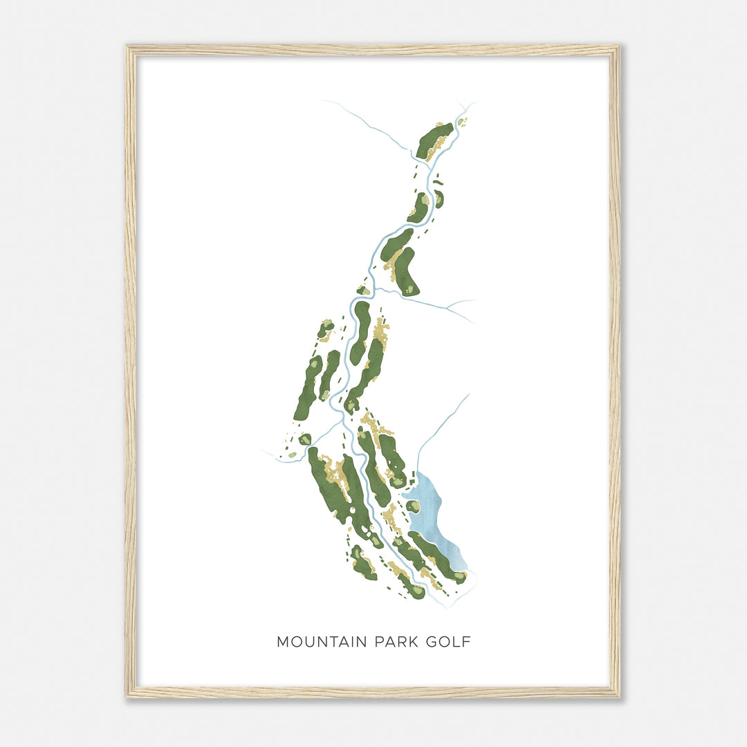 Print of Mountain Park Golf Modern Map