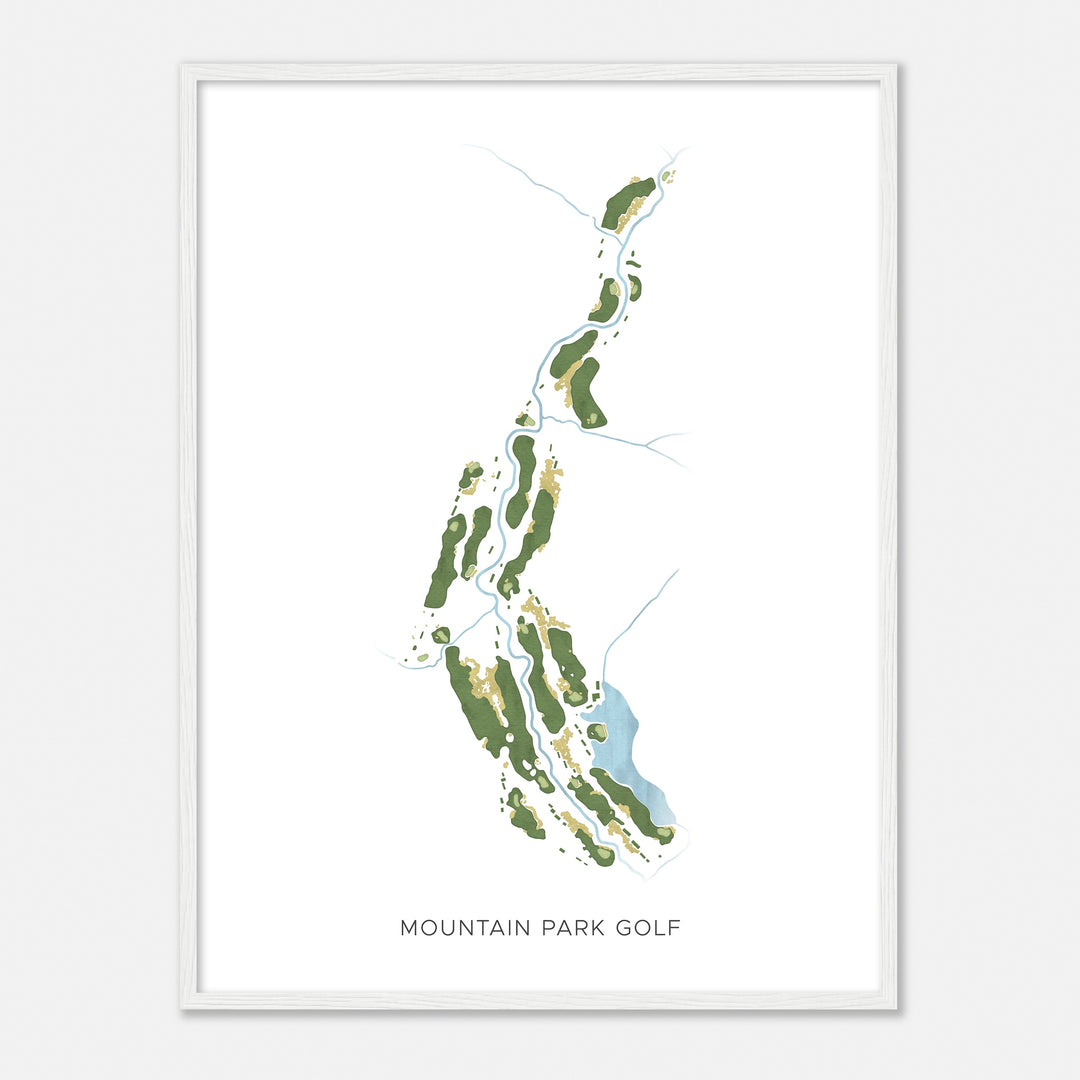 Print of Mountain Park Golf Modern Map