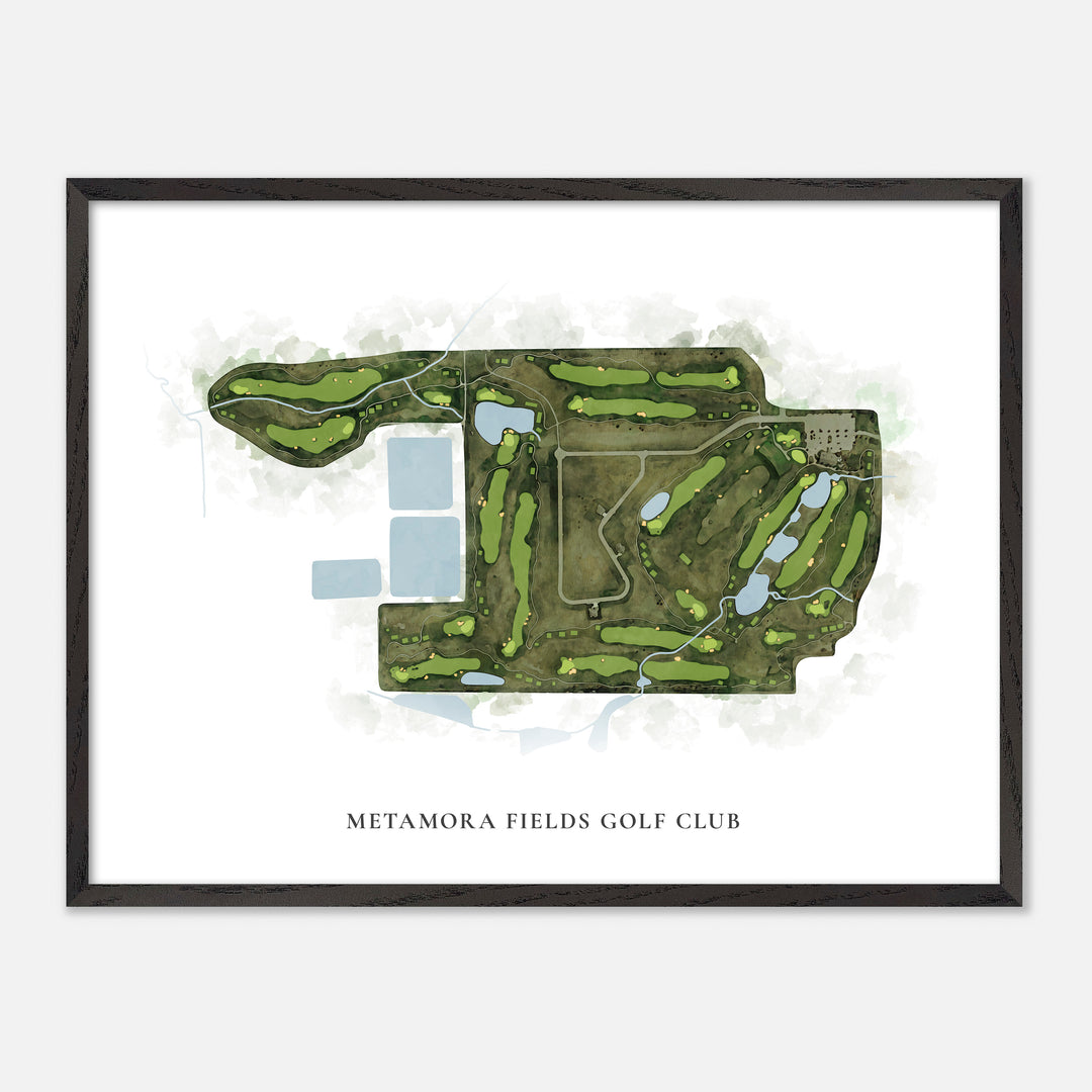 Print of Metamora Fields Golf Club Classic Map