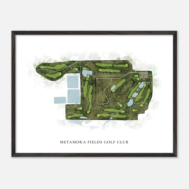 Print of Metamora Fields Golf Club Classic Map