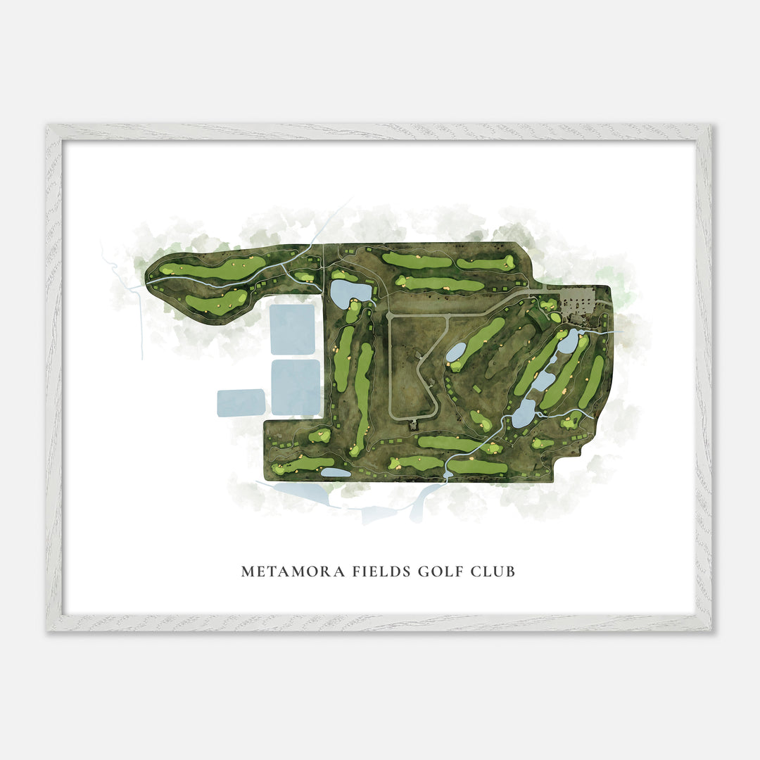 Print of Metamora Fields Golf Club Classic Map