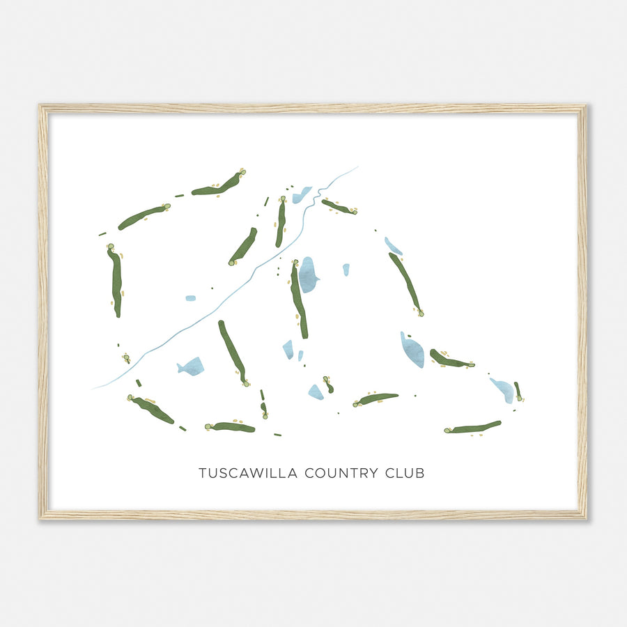 Print of Tuscawilla Country Club Modern Map