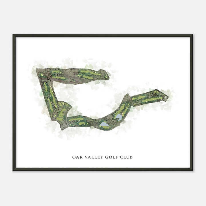 Print of Oak Valley Golf Club Classic Map