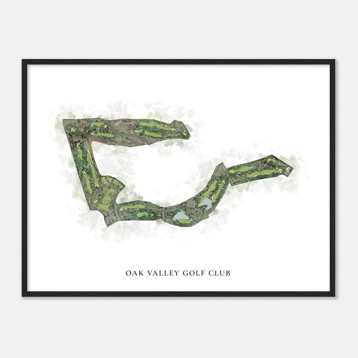 Print of Oak Valley Golf Club Classic Map