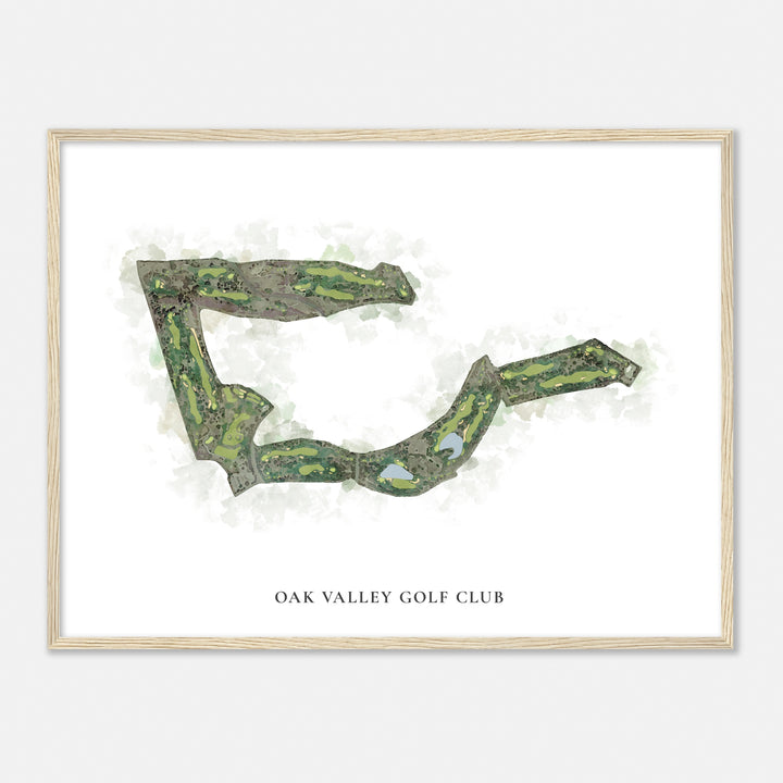 Print of Oak Valley Golf Club Classic Map