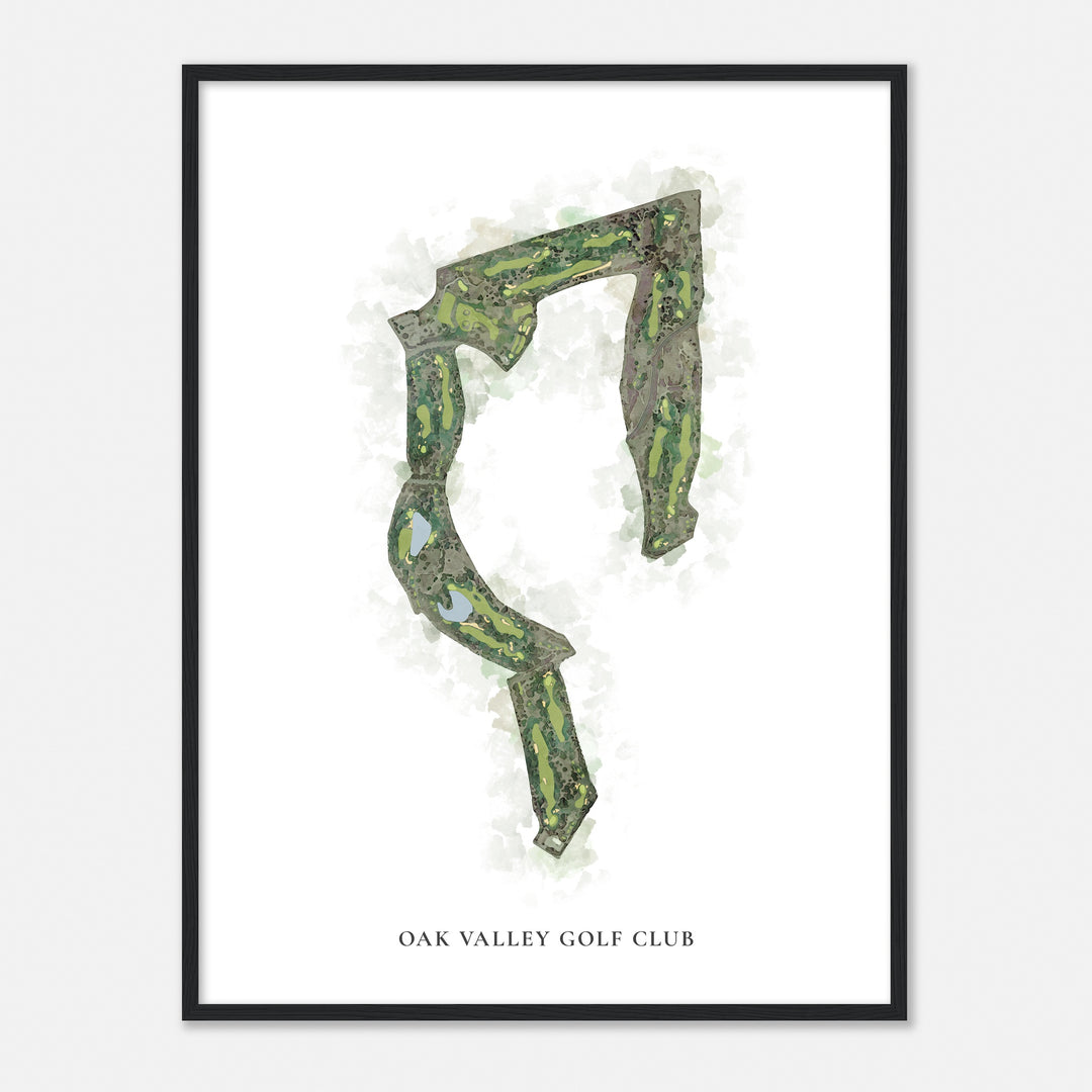 Print of Oak Valley Golf Club Classic Map