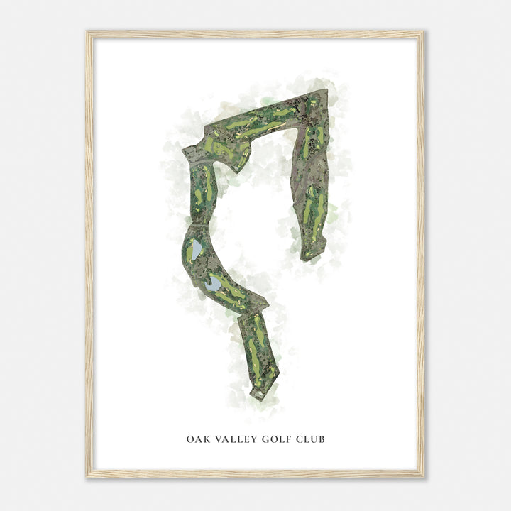 Print of Oak Valley Golf Club Classic Map