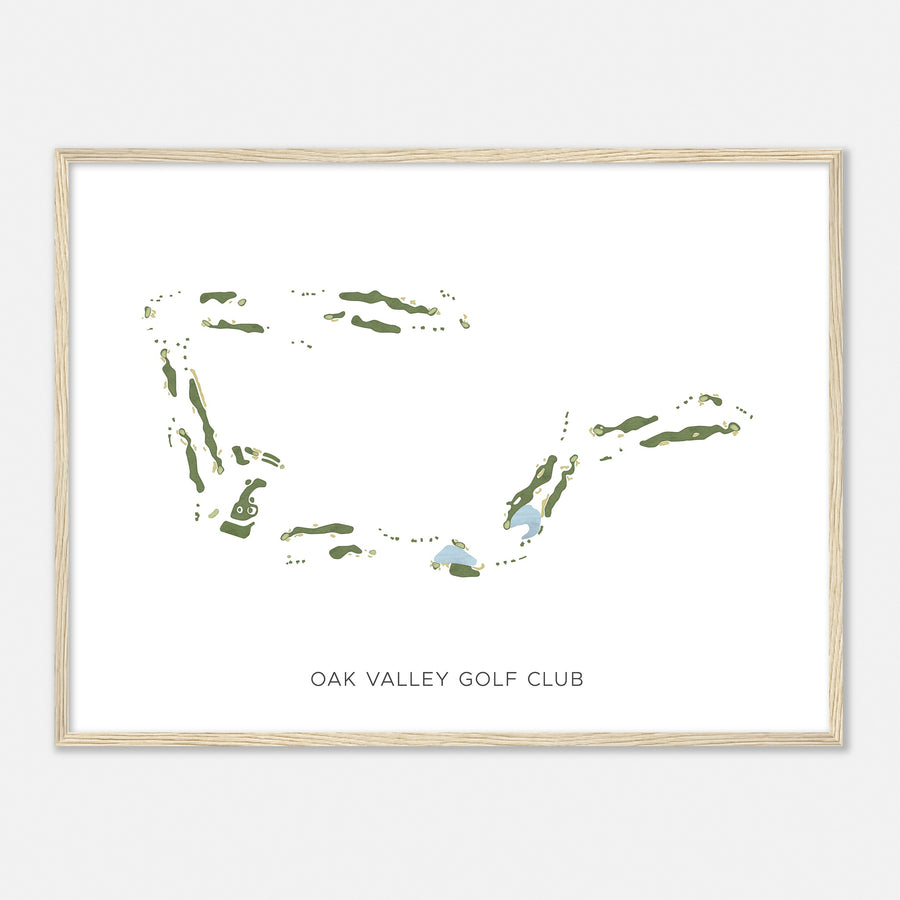 Print of Oak Valley Golf Club Modern Map