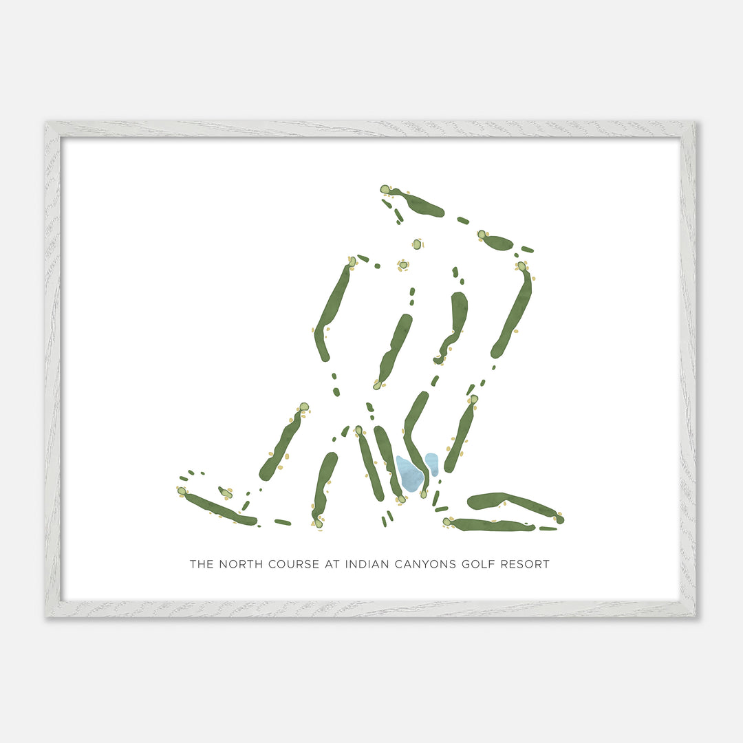 Print of The North Course At Indian Canyons Golf Resort Modern Map