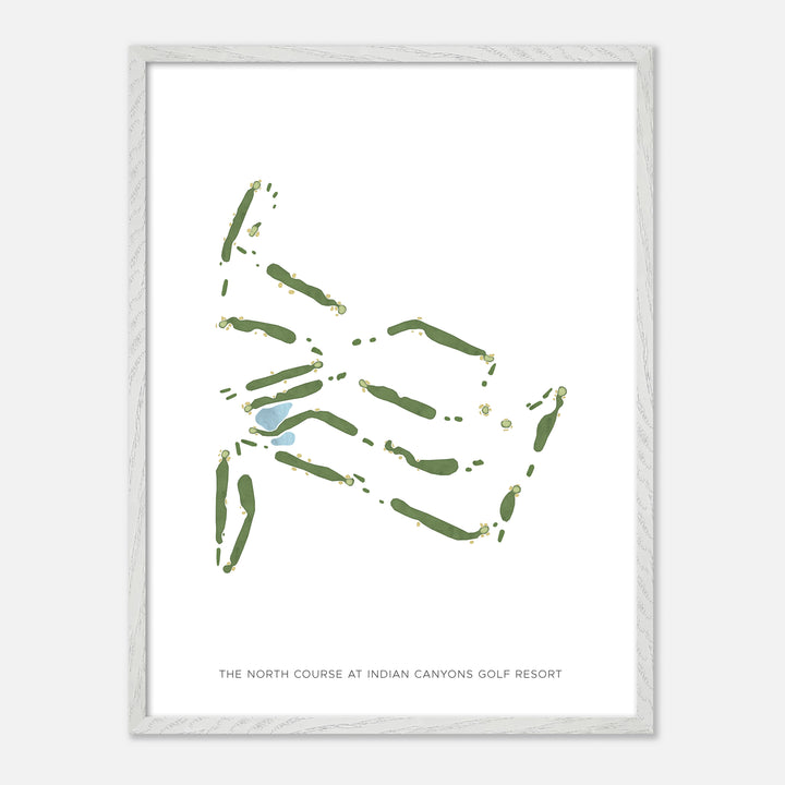 Print of The North Course At Indian Canyons Golf Resort Modern Map