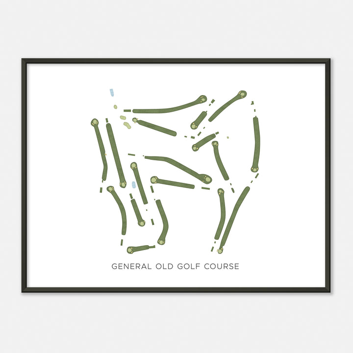 Print of General Old Golf Course Modern Map