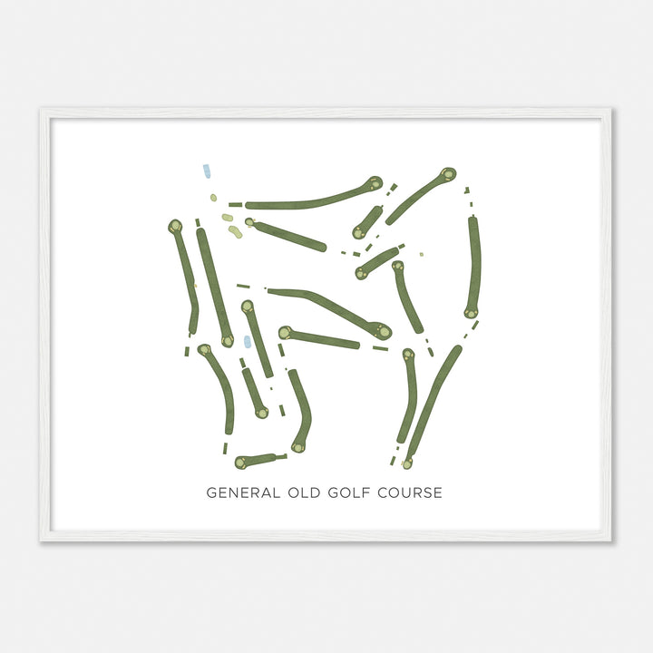 Print of General Old Golf Course Modern Map