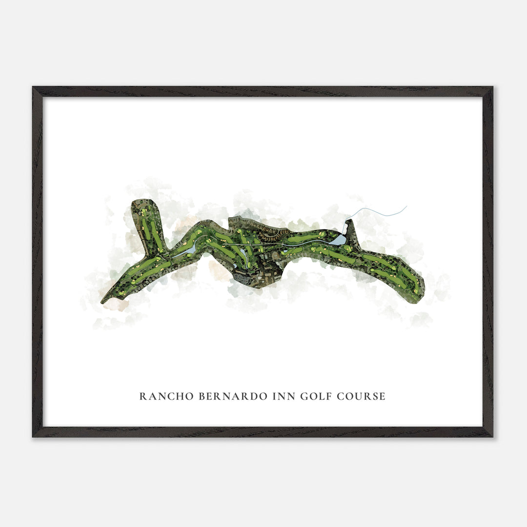 Print of Rancho Bernardo Inn Golf Course Classic Map