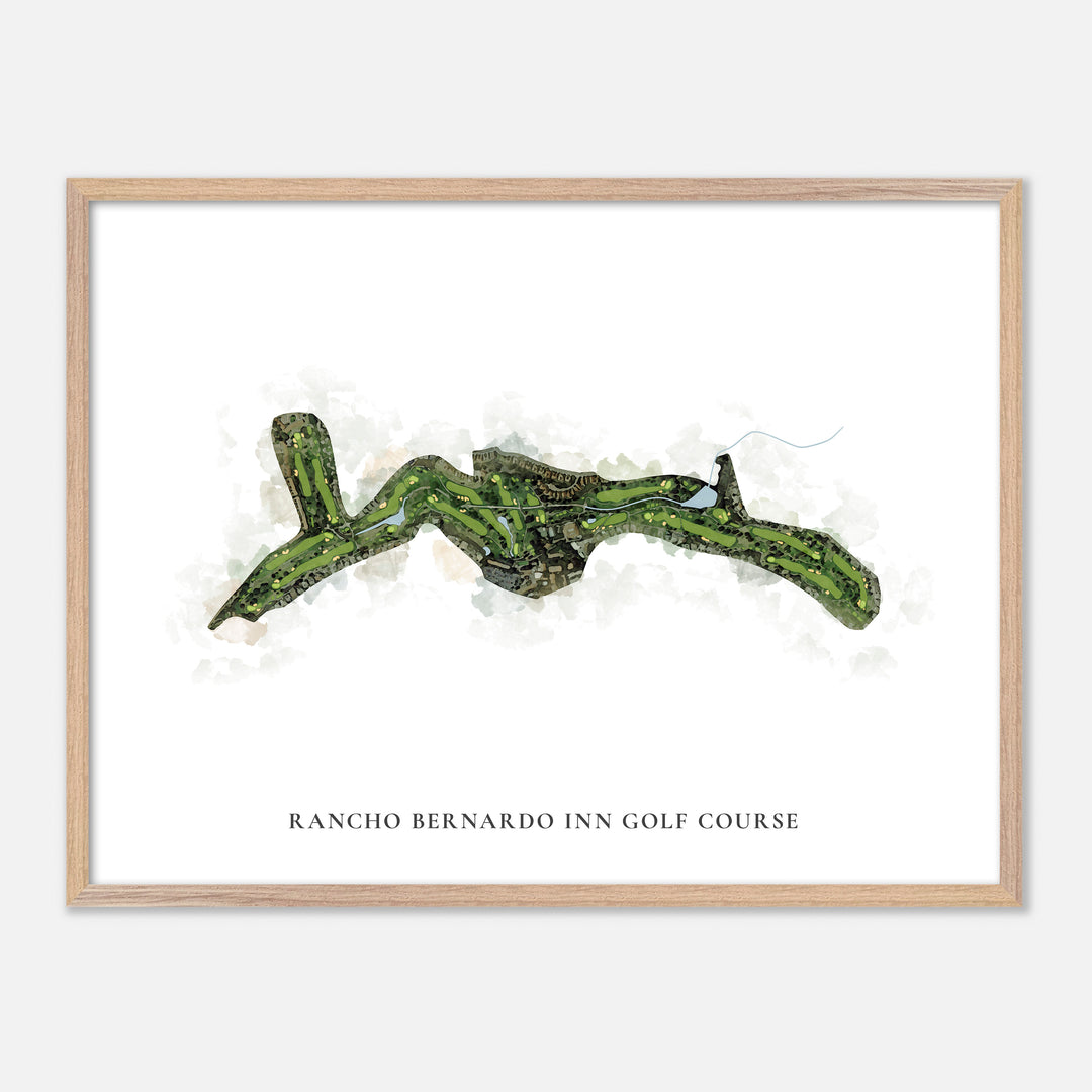 Print of Rancho Bernardo Inn Golf Course Classic Map