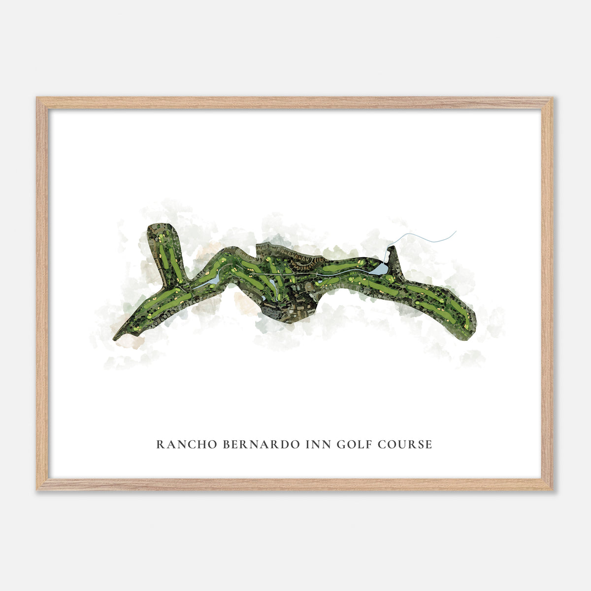 Print of Rancho Bernardo Inn Golf Course Classic Map