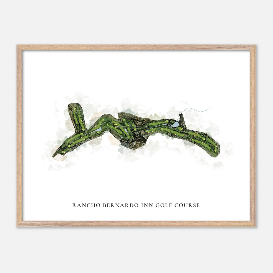 Print of Rancho Bernardo Inn Golf Course Classic Map