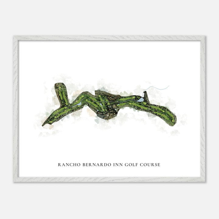 Print of Rancho Bernardo Inn Golf Course Classic Map