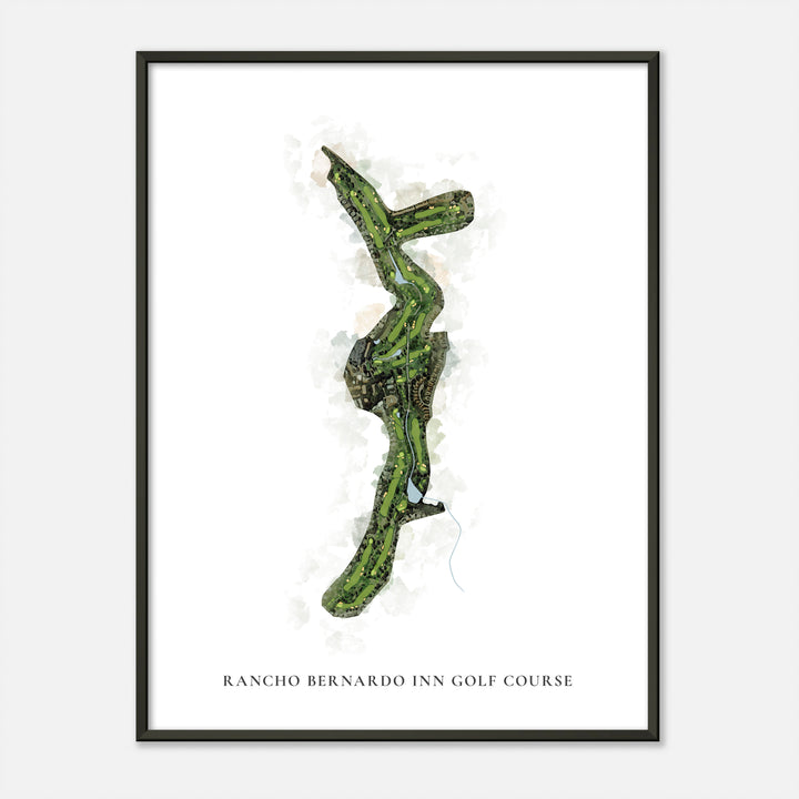 Print of Rancho Bernardo Inn Golf Course Classic Map