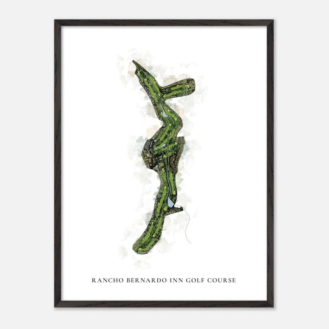 Print of Rancho Bernardo Inn Golf Course Classic Map