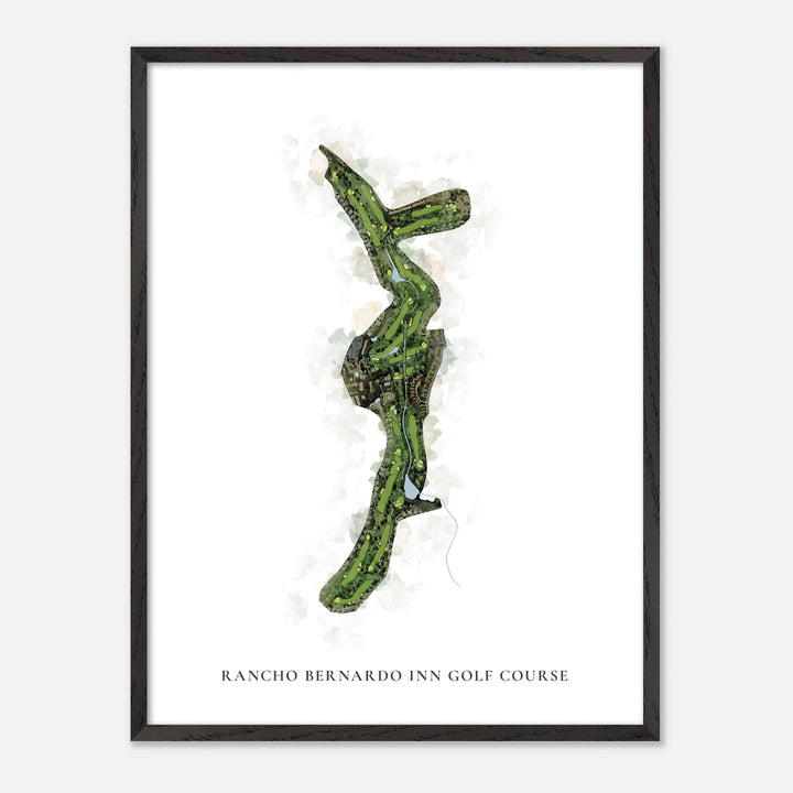 Print of Rancho Bernardo Inn Golf Course Classic Map