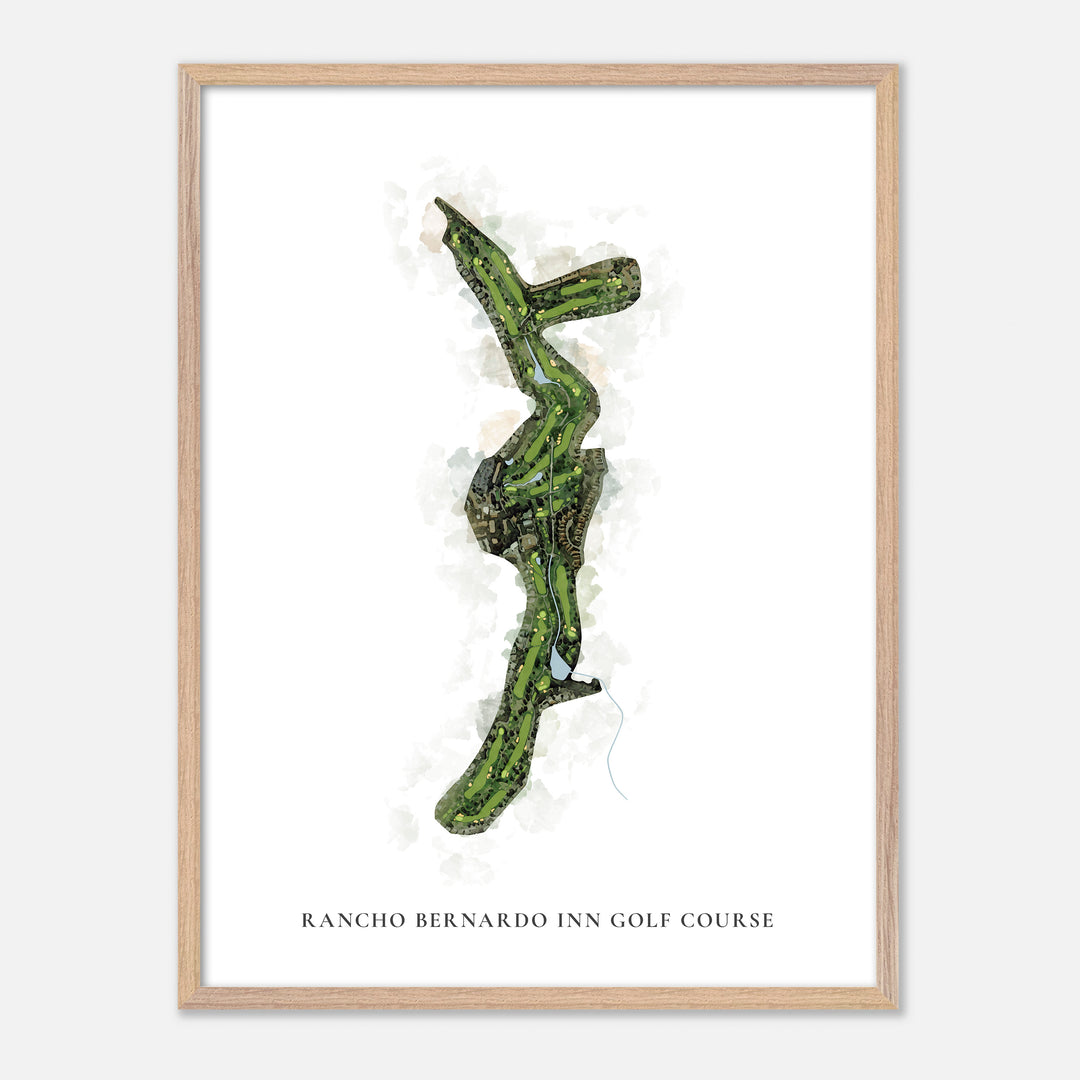 Print of Rancho Bernardo Inn Golf Course Classic Map
