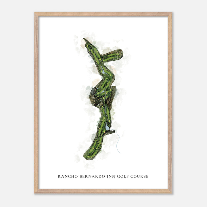 Print of Rancho Bernardo Inn Golf Course Classic Map
