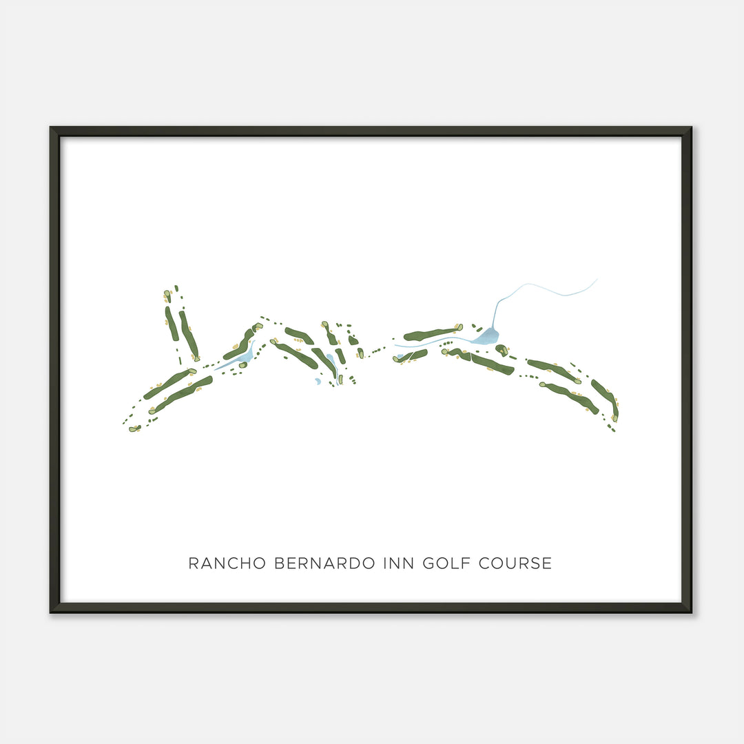 Print of Rancho Bernardo Inn Golf Course Modern Map