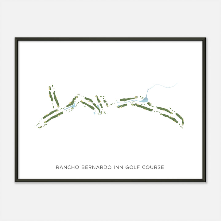 Print of Rancho Bernardo Inn Golf Course Modern Map