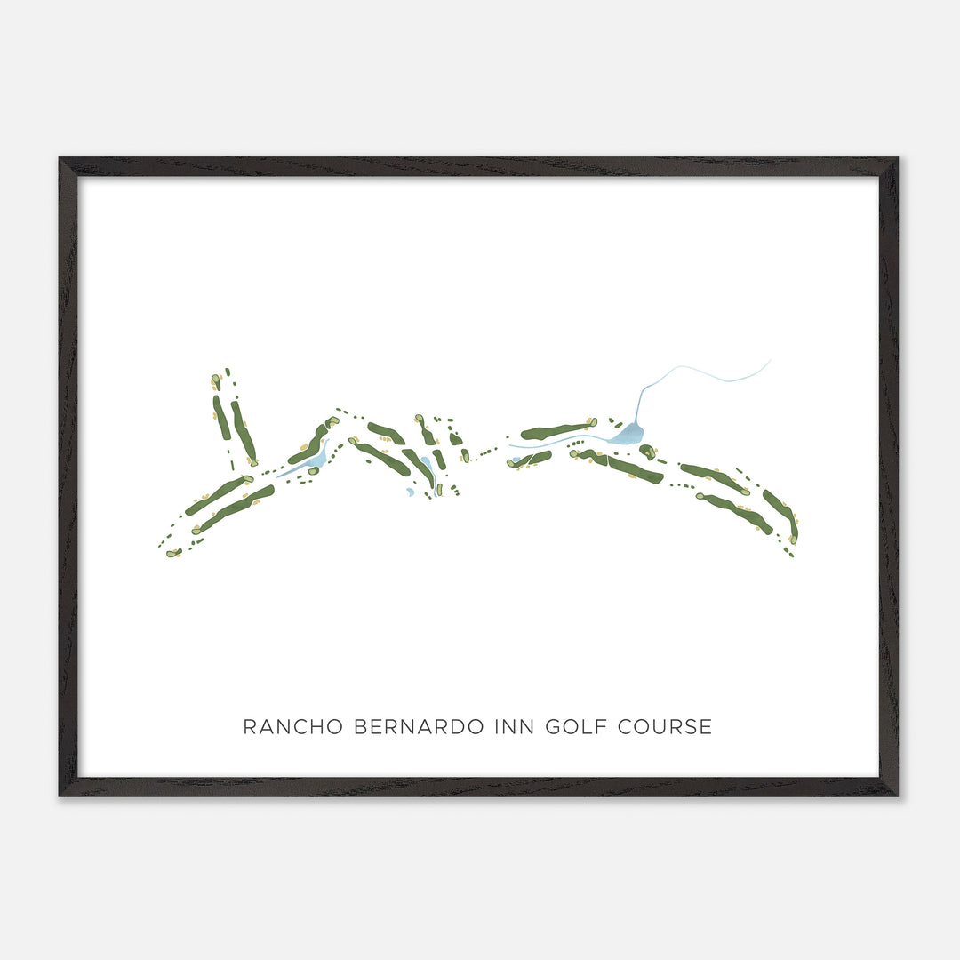 Print of Rancho Bernardo Inn Golf Course Modern Map