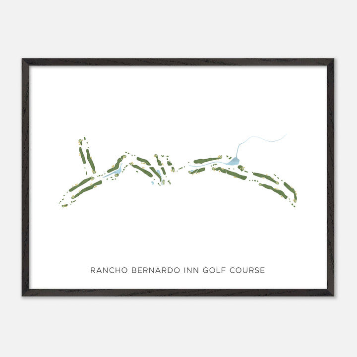 Print of Rancho Bernardo Inn Golf Course Modern Map