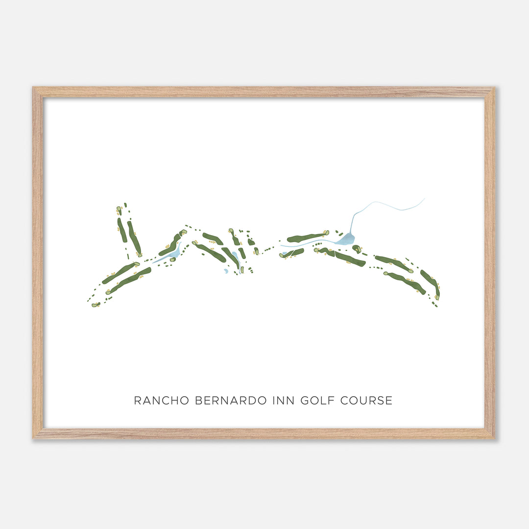 Print of Rancho Bernardo Inn Golf Course Modern Map