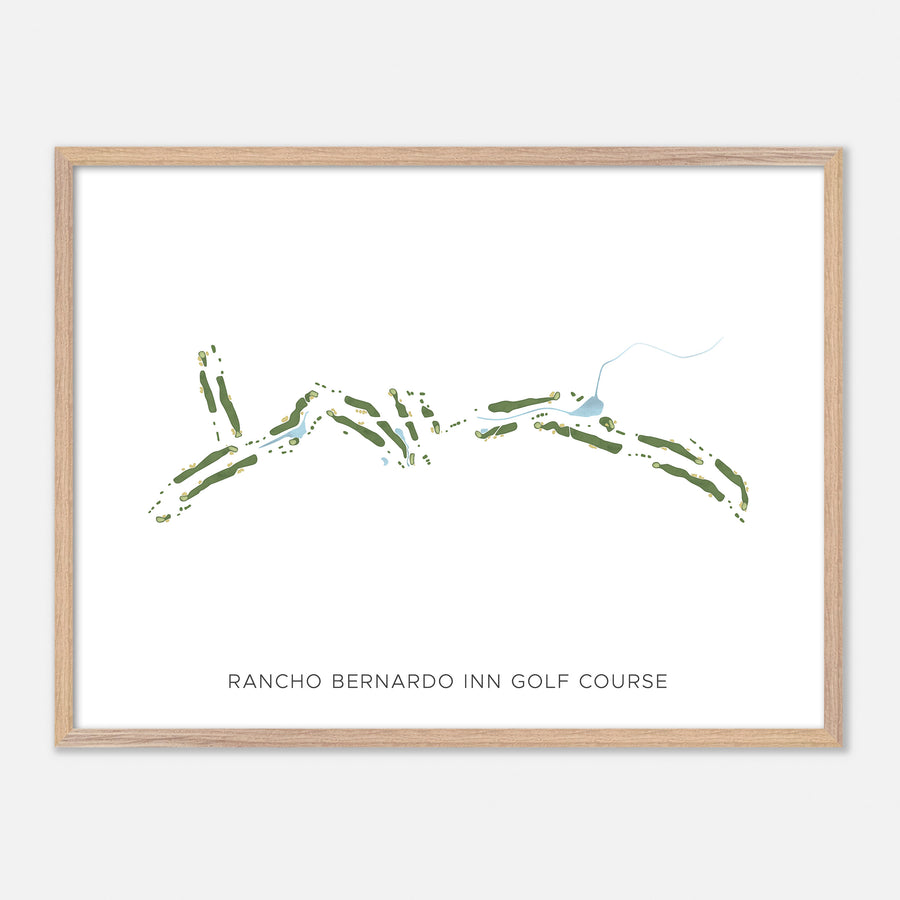 Print of Rancho Bernardo Inn Golf Course Modern Map