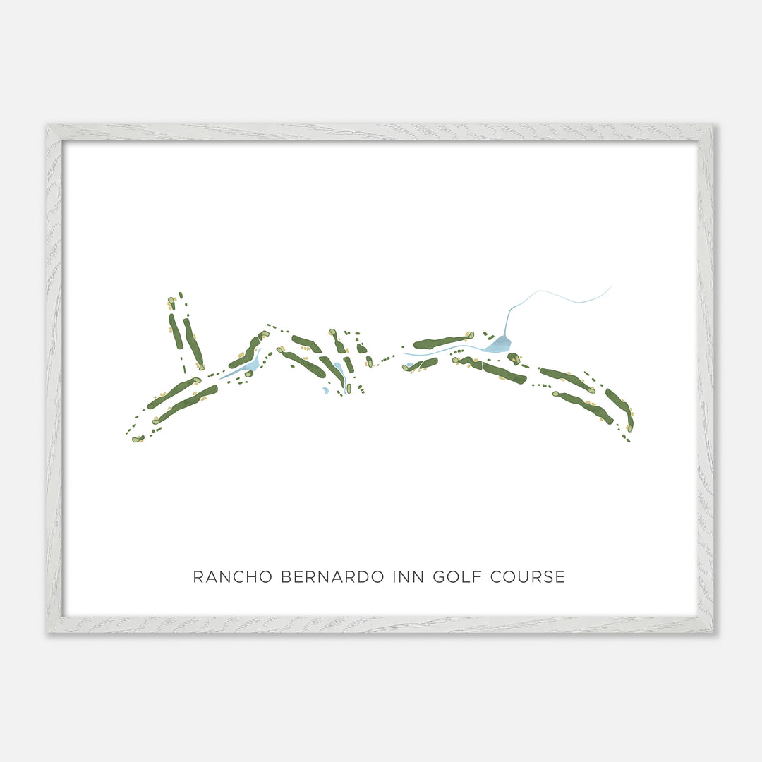 Print of Rancho Bernardo Inn Golf Course Modern Map